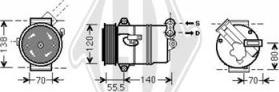 Diederichs DCK1427 - Compressor, air conditioning autospares.lv