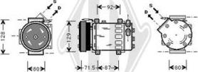 Diederichs DCK1474 - Compressor, air conditioning autospares.lv