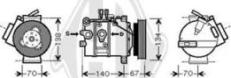 Diederichs DCK1594 - Compressor, air conditioning autospares.lv