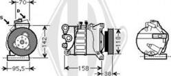 Diederichs DCK1595 - Compressor, air conditioning autospares.lv