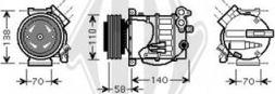 Diederichs DCK1596 - Compressor, air conditioning autospares.lv