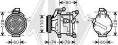 Diederichs DCK1544 - Compressor, air conditioning autospares.lv