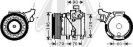 Diederichs DCK1546 - Compressor, air conditioning autospares.lv