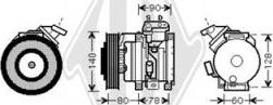 Diederichs DCK1540 - Compressor, air conditioning autospares.lv