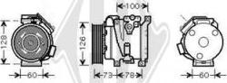 Diederichs DCK1543 - Compressor, air conditioning autospares.lv