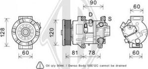 Diederichs DCK1551 - Compressor, air conditioning autospares.lv