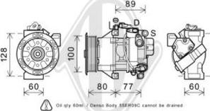 Diederichs DCK1558 - Compressor, air conditioning autospares.lv