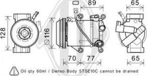 Diederichs DCK1566 - Compressor, air conditioning autospares.lv