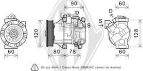 Diederichs DCK1563 - Compressor, air conditioning autospares.lv