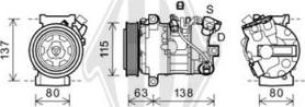 Diederichs DCK1509 - Compressor, air conditioning autospares.lv