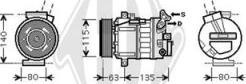 Diederichs DCK1506 - Compressor, air conditioning autospares.lv