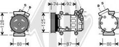 Diederichs DCK1503 - Compressor, air conditioning autospares.lv