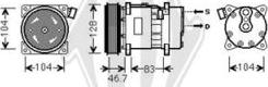 Diederichs DCK1584 - Compressor, air conditioning autospares.lv