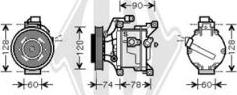 Diederichs DCK1537 - Compressor, air conditioning autospares.lv