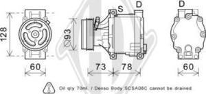 Diederichs DCK1520 - Compressor, air conditioning autospares.lv