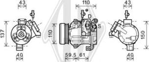 Diederichs DCK1527 - Compressor, air conditioning autospares.lv