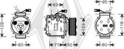 Diederichs DCK1696 - Compressor, air conditioning autospares.lv