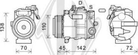 Diederichs DCK1698 - Compressor, air conditioning autospares.lv