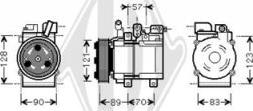 Diederichs DCK1646 - Compressor, air conditioning autospares.lv