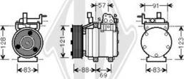 Diederichs DCK1647 - Compressor, air conditioning autospares.lv