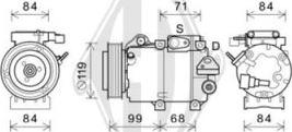 Diederichs DCK1659 - Compressor, air conditioning autospares.lv