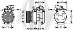 Diederichs DCK1669 - Compressor, air conditioning autospares.lv