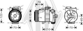 Diederichs DCK1603 - Compressor, air conditioning autospares.lv