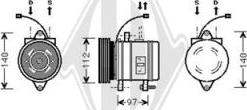 Diederichs DCK1619 - Compressor, air conditioning autospares.lv