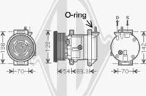 Diederichs DCK1614 - Compressor, air conditioning autospares.lv