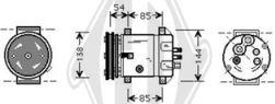 Diederichs DCK1612 - Compressor, air conditioning autospares.lv