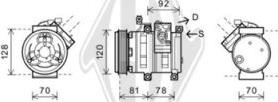 Diederichs DCK1617 - Compressor, air conditioning autospares.lv