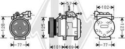 Diederichs DCK1680 - Compressor, air conditioning autospares.lv