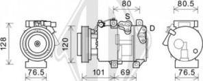 Diederichs DCK1687 - Compressor, air conditioning autospares.lv