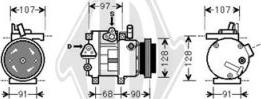 Diederichs DCK1638 - Compressor, air conditioning autospares.lv