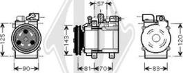 Diederichs DCK1625 - Compressor, air conditioning autospares.lv