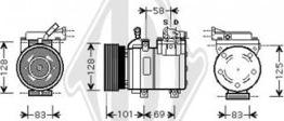 Diederichs DCK1626 - Compressor, air conditioning autospares.lv
