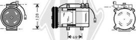 Diederichs DCK1620 - Compressor, air conditioning autospares.lv