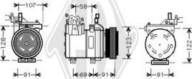 Diederichs DCK1628 - Compressor, air conditioning autospares.lv