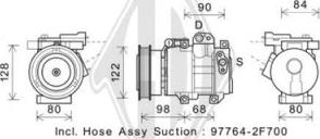 Diederichs DCK1678 - Compressor, air conditioning autospares.lv