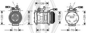 Diederichs DCK1095 - Compressor, air conditioning autospares.lv