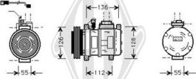 Diederichs DCK1092 - Compressor, air conditioning autospares.lv