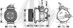 Diederichs DCK1048 - Compressor, air conditioning autospares.lv