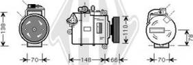 Diederichs DCK1043 - Compressor, air conditioning autospares.lv