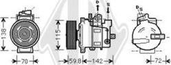 Diederichs DCK1061 - Compressor, air conditioning autospares.lv