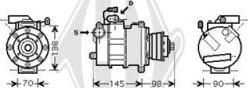 Diederichs DCK1068 - Compressor, air conditioning autospares.lv