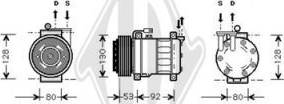 Diederichs DCK1001 - Compressor, air conditioning autospares.lv