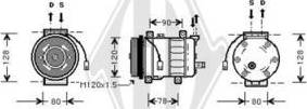 Diederichs DCK1002 - Compressor, air conditioning autospares.lv