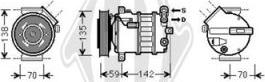 Diederichs DCK1015 - Compressor, air conditioning autospares.lv