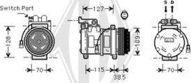 Diederichs DCK1018 - Compressor, air conditioning autospares.lv