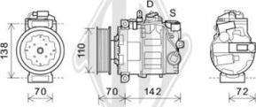 Diederichs DCK1081 - Compressor, air conditioning autospares.lv